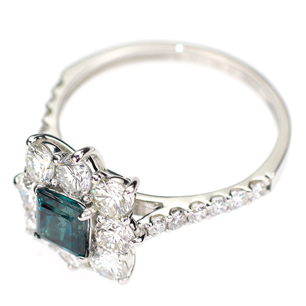 新品 Pt950 ブラジル産アレキサンドライト ダイヤモンド リング 0.66ct D1.33ct 【エスコレ】