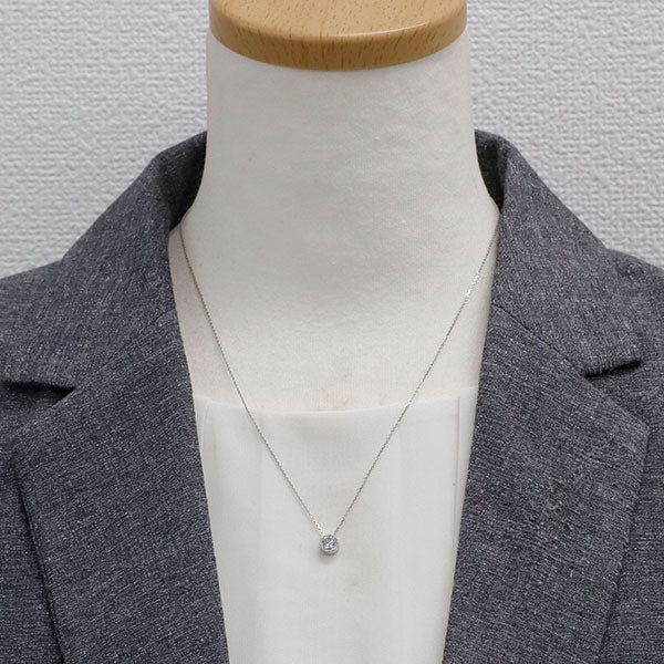 新品 Pt LDH ダイヤモンド ペンダントネックレス 0.573ct G SI2 G【エスコレ】