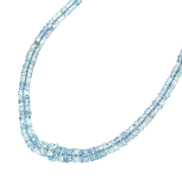 K18WG アクアマリン ネックレス 100.00ct