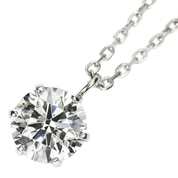 新品 Pt900/ Pt850 ダイヤモンド ペンダントネックレス 0.457ct H SI2 3EX Heart 【エスコレ】