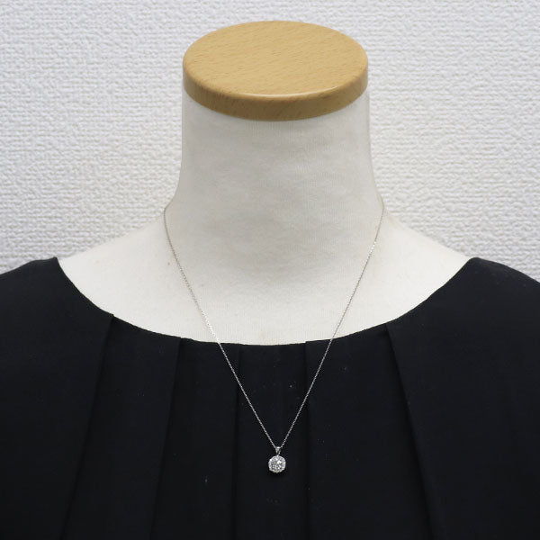 新品 Pt950/ Pt850 オールドサーキュラーブリリアントカット ダイヤモンド ペンダントネックレス 0.555ct J SI2 D0.16ct