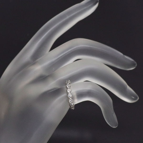 ポンテヴェキオ K18WG ダイヤモンド リング 0.15ct ピンキー ハーフエタニティ