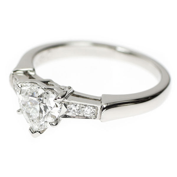 ハリーウィンストン Pt950 ハートシェイプ ダイヤモンド リング 0.80ct F VVS2 EX/EX トリスト