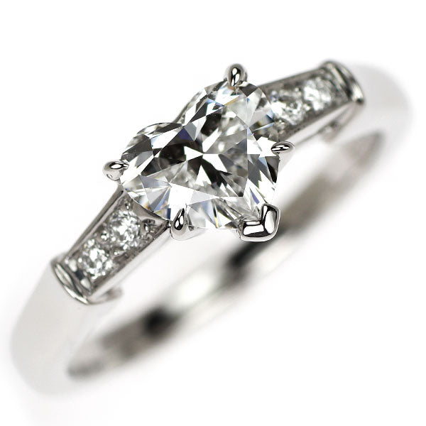 ハリーウィンストン Pt950 ハートシェイプ ダイヤモンド リング 0.80ct F VVS2 EX/EX トリスト