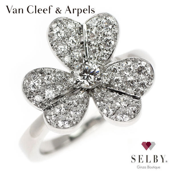 ヴァンクリーフ＆アーペル K18WG ダイヤモンド リング フリヴォル 49号 《セルビー銀座店》【中古】