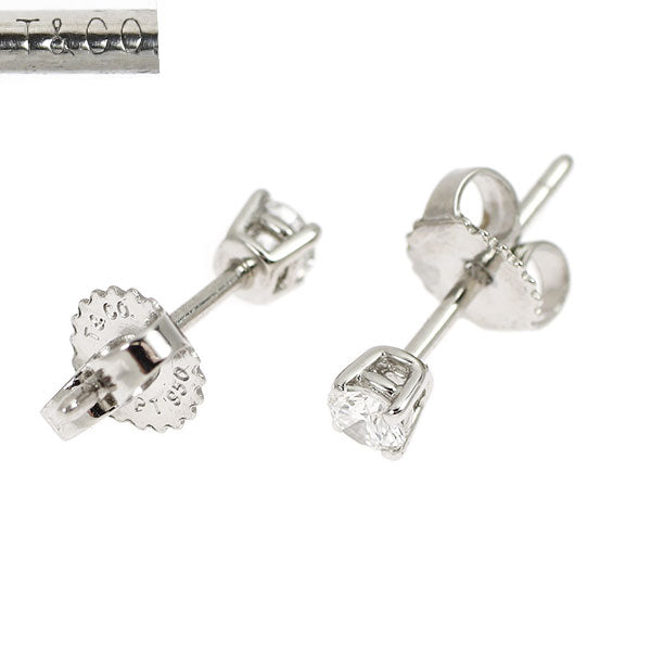 ティファニー Pt950 ダイヤモンド ピアス ソリティア — セルビー