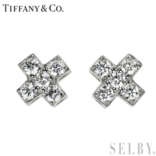 ティファニー クルーシフォーム クロス ダイヤ ピアス プラチナ Pt 11201025-2.jpg