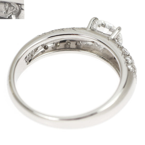 田崎真珠 Pt900 ダイヤモンド リング 0.700ct E VS1 EXHC D0.28ct
