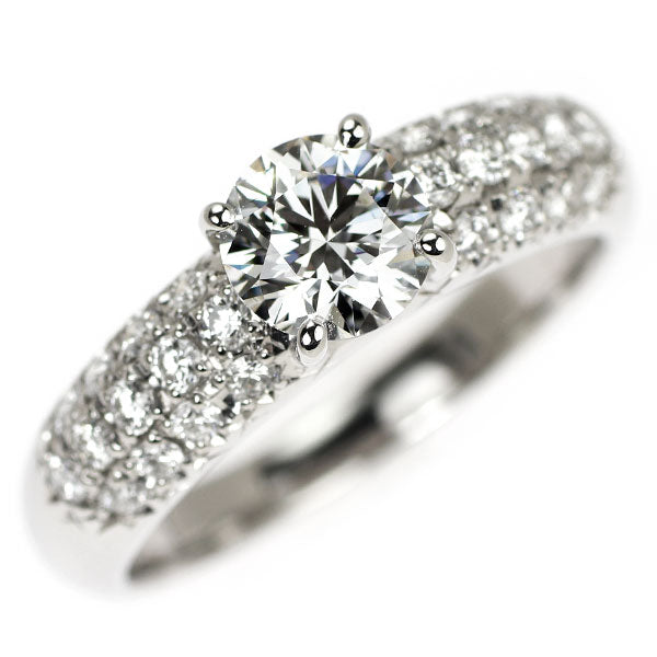 田崎真珠 Pt900 ダイヤモンド リング 0.700ct E VS1 EXHC D0.28ct
