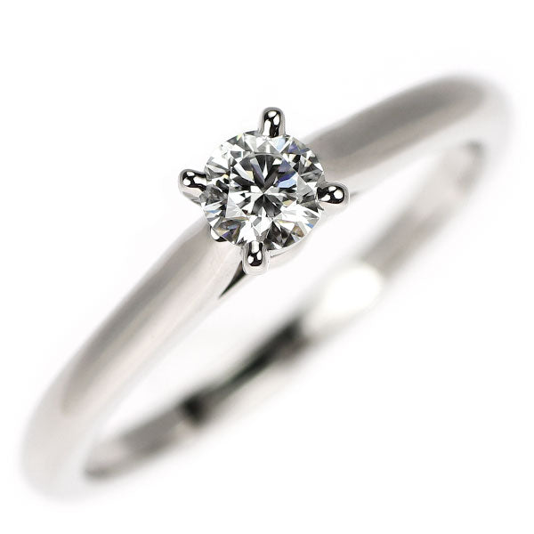 カルティエ Pt950 ダイヤモンド リング 0.18ct D VVS2 3EX ソリテール 49号