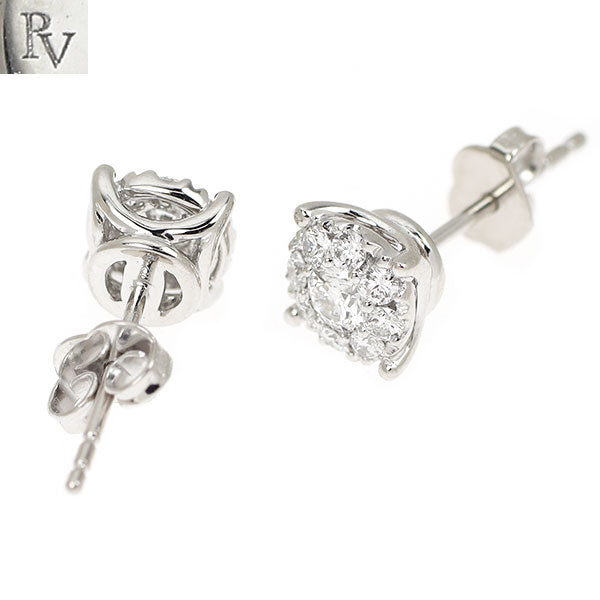 ポンテヴェキオ K18WG ダイヤモンド ピアス 0.58ct