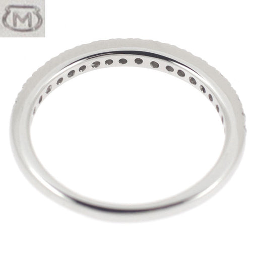 ミキモト Pt950 ダイヤモンド リング 0.12ct ハーフエタニティ 