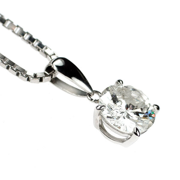 Pt900/ Pt850 ダイヤモンド ペンダントネックレス 2.056ct I I1 G