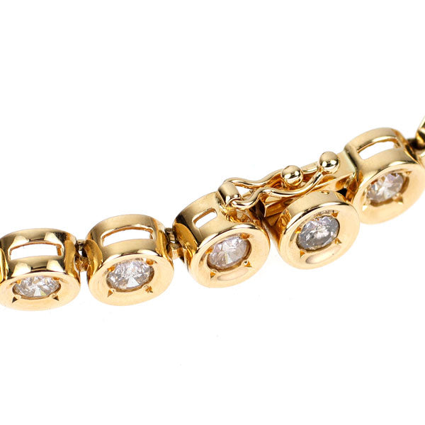 K18YG ダイヤモンド テニス ブレスレット 5.00ct