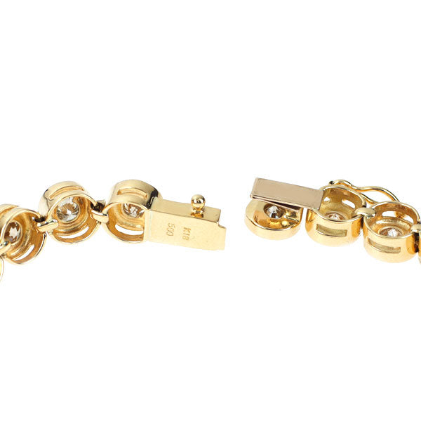 K18YG ダイヤモンド テニス ブレスレット 5.00ct