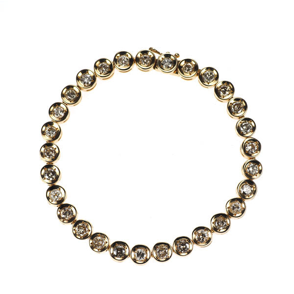 K18YG ダイヤモンド テニス ブレスレット 5.00ct