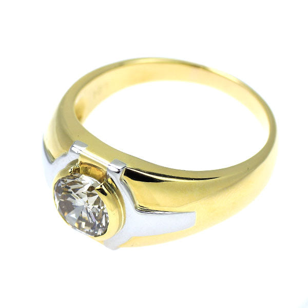 K18YG/ Pt850 ダイヤモンド リング 1.60ct