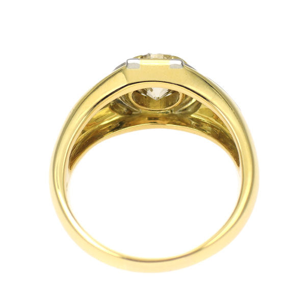 K18YG/ Pt850 ダイヤモンド リング 1.60ct