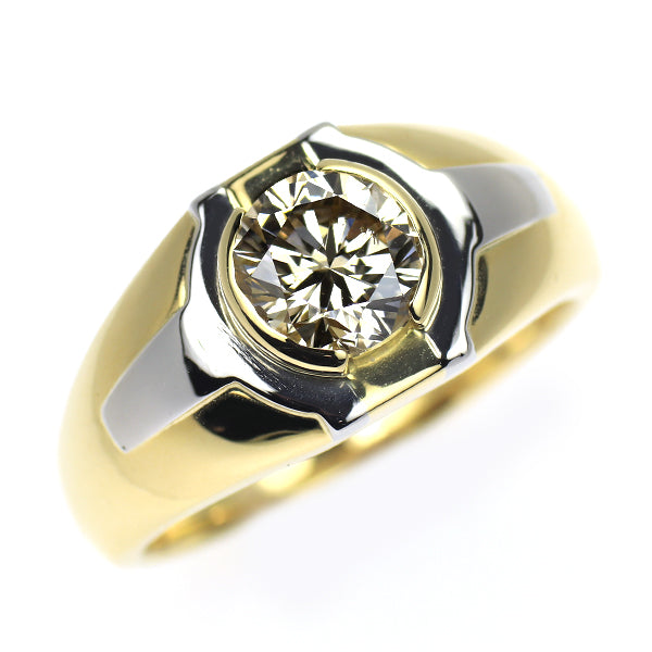 K18YG/ Pt850 ダイヤモンド リング 1.60ct