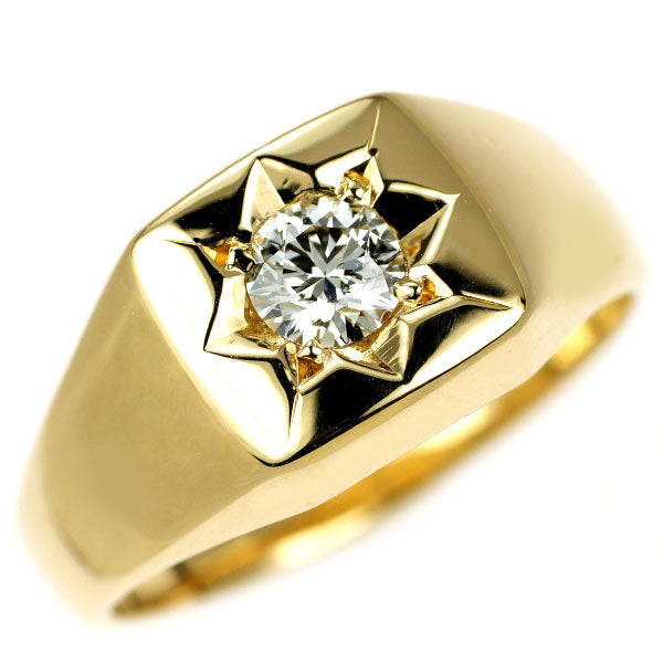 K18YG ダイヤモンド リング 0.400ct M SI1 VG