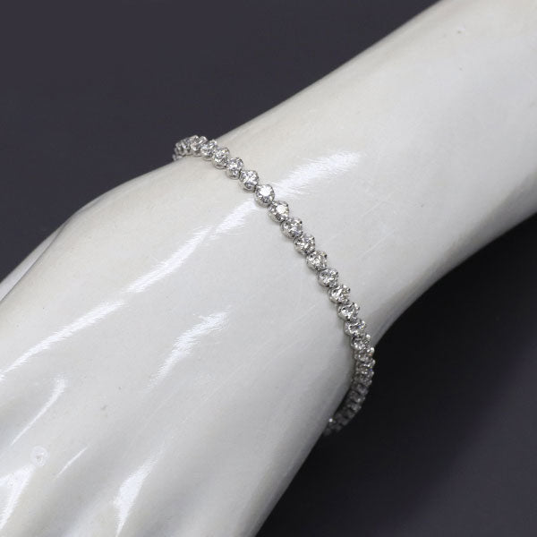 Pt900 ダイヤモンド テニス ブレスレット 3.03ct — セルビーオンライン