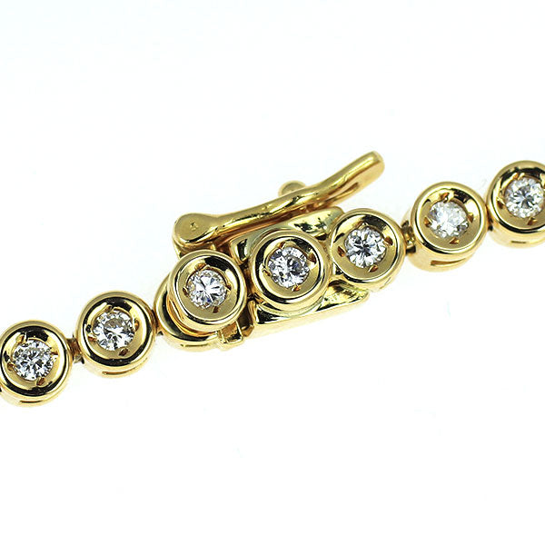 K18YG ダイヤモンド ブレスレット 1.05ct テニス