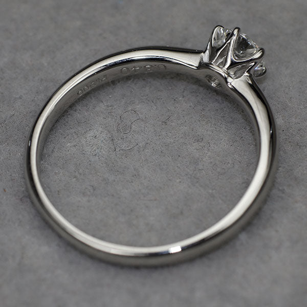 Pt900 最高級品質ダイヤモンド リング 0.340ct F IF 3EXH&C