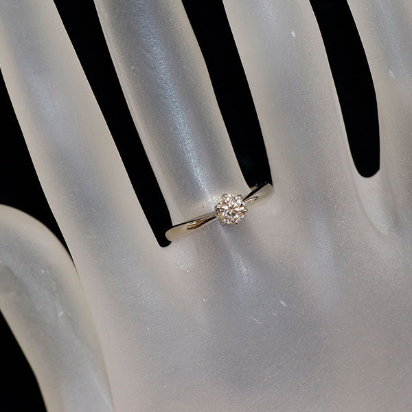Pt900 最高級品質ダイヤモンド リング 0.340ct F IF 3EXH&C