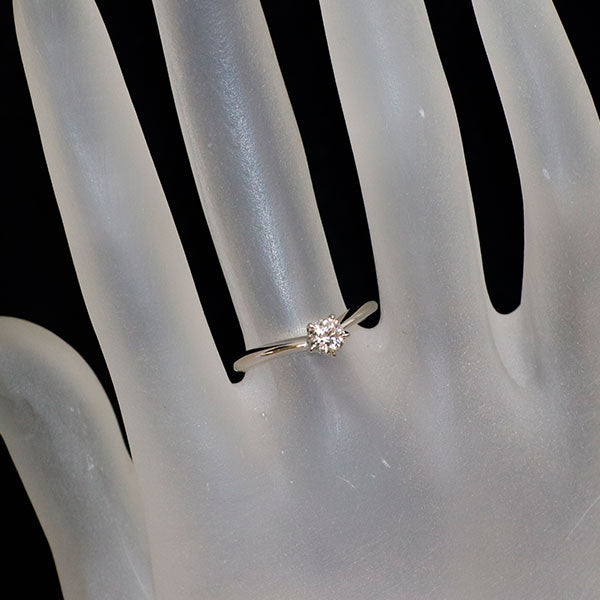 Pt900 ダイヤモンド リング 0.305ct E SI1 3EXH&C