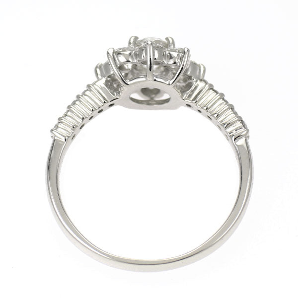 Pt900 ダイヤモンド リング 0.551ct H SI2 VG D0.80ct