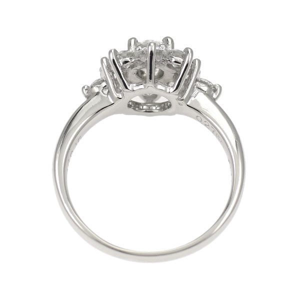 Pt900 ダイヤモンド リング 0.2750ct D0.6945ct フラワー