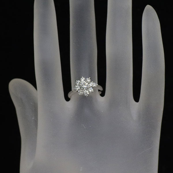 Pt900 ダイヤモンド リング 0.2750ct D0.6945ct フラワー