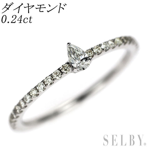 K18WG ダイヤモンド リング 0.24ct — セルビーオンラインストア