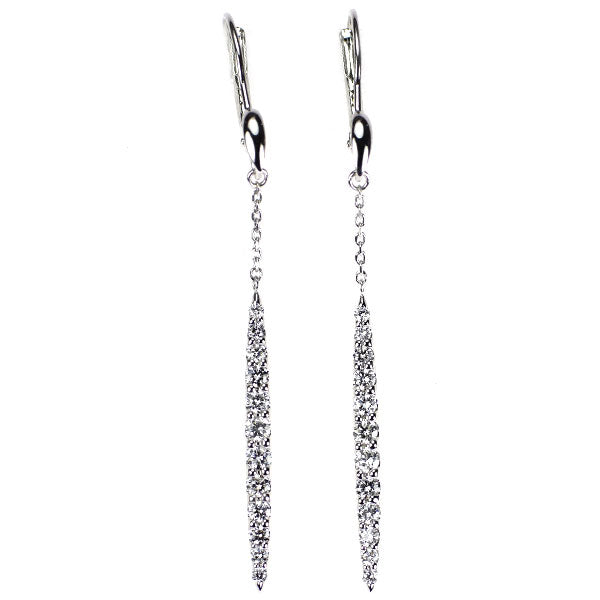 K18WG/K14WG ダイヤモンド ピアス 0.60ct