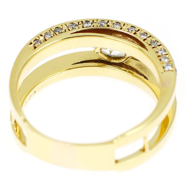 K18YG マーキス ダイヤモンド リング 0.410ct D0.43ct
