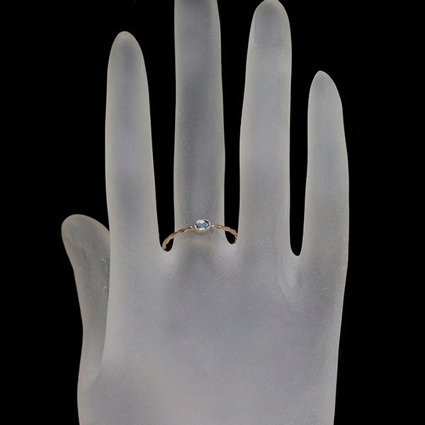 K18PG ブルートパーズ リング