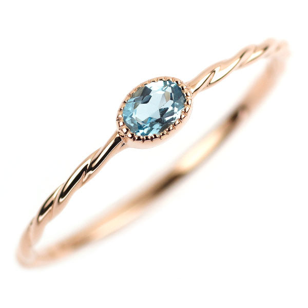 K18PG ブルートパーズ リング