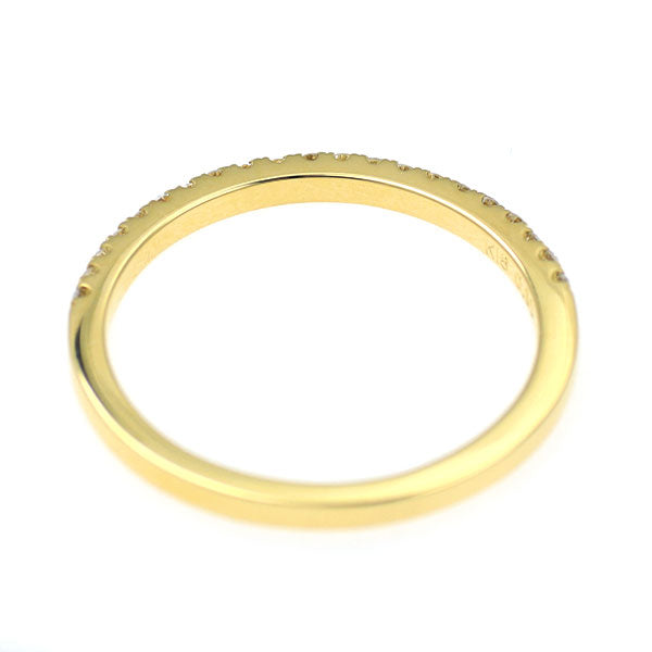K18YG ダイヤモンド リング 0.16ct ハーフエタニティ
