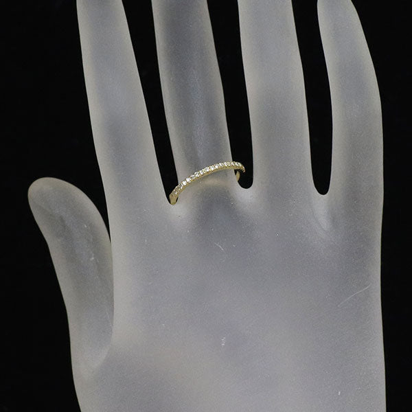K18YG ダイヤモンド リング 0.16ct ハーフエタニティ