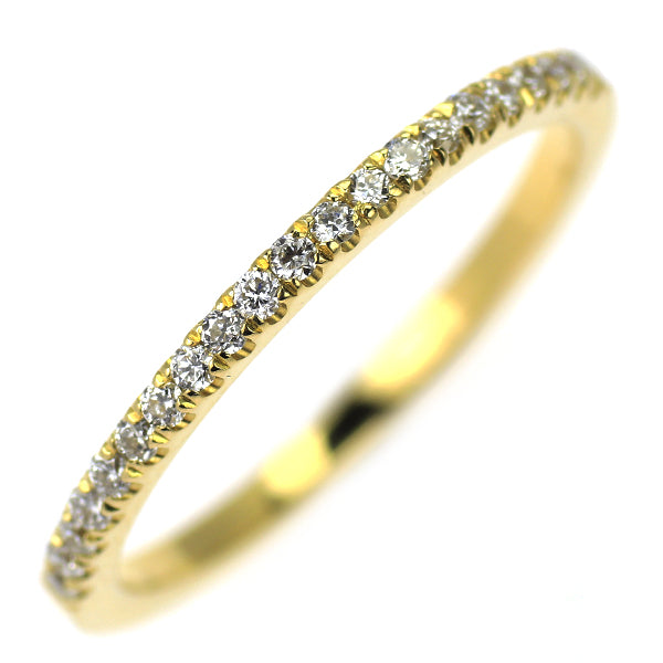 K18YG ダイヤモンド リング 0.16ct ハーフエタニティ
