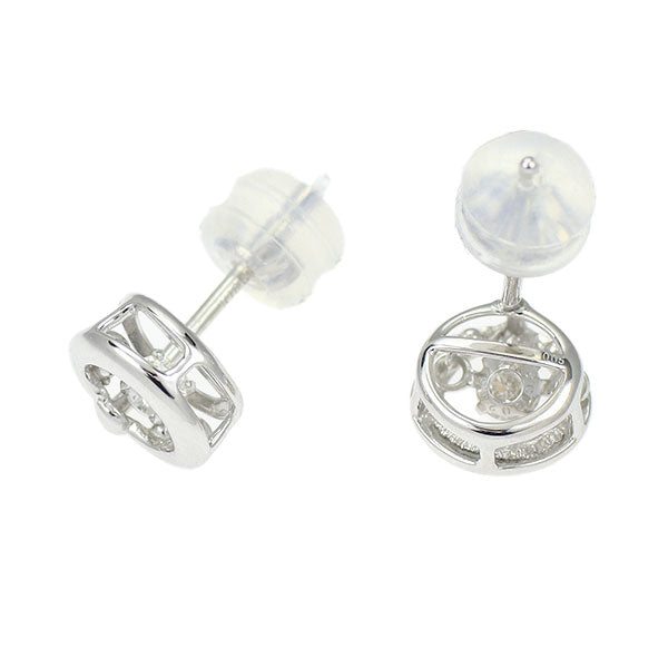 K18WG ダイヤモンド ピアス 0.10ct