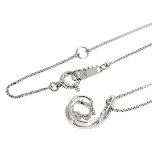 K10WG ダイヤモンド ペンダントネックレス 0.08ct