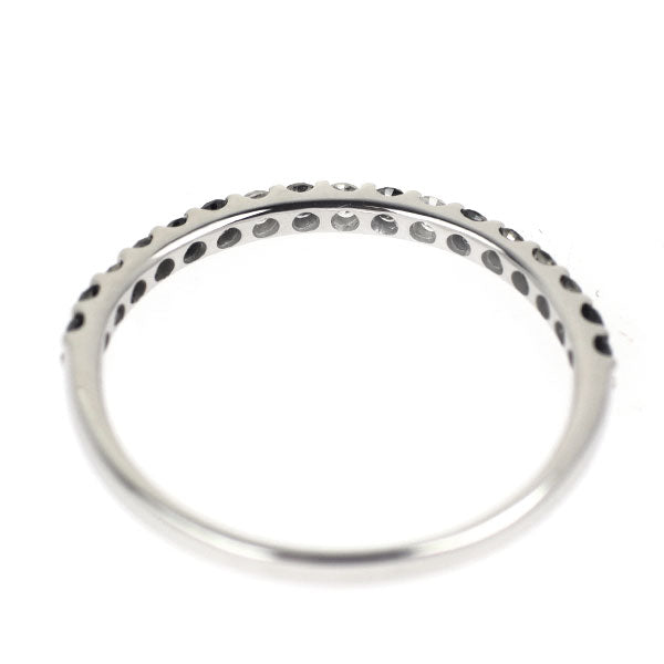 K10WG ブラック/カラーレス ダイヤモンド リング 0.27ct ハーフエタニティ