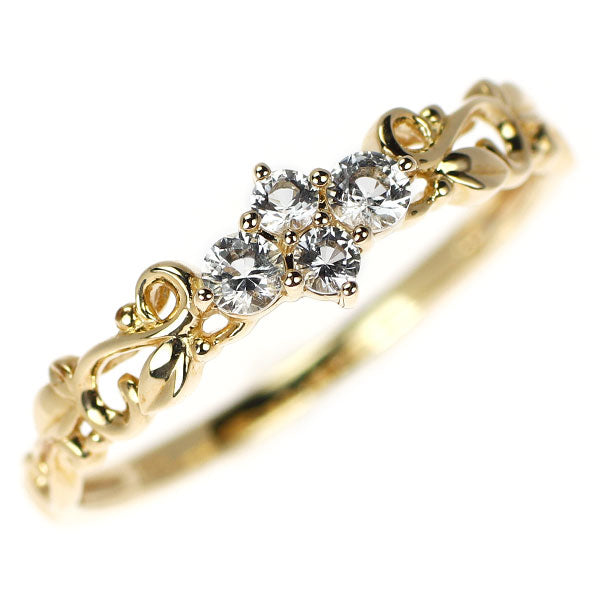 K10YG ホワイトトパーズ リング