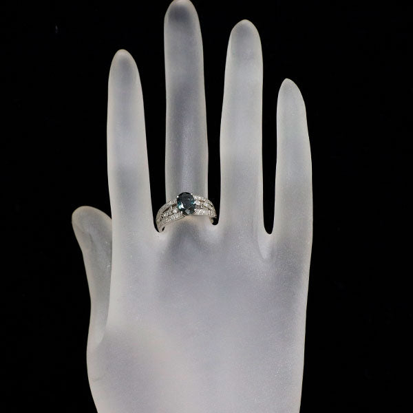 Pt900 カラーチェンジサファイア ダイヤモンド リング D0.16ct