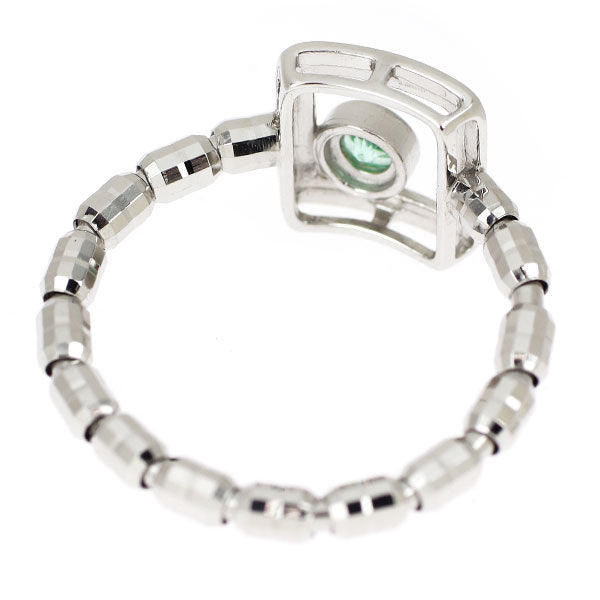 Pt950 エメラルド リング 0.10ct 伸縮式