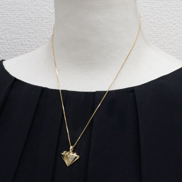 K18YG ダイヤモンド ペンダントネックレス 0.20ct