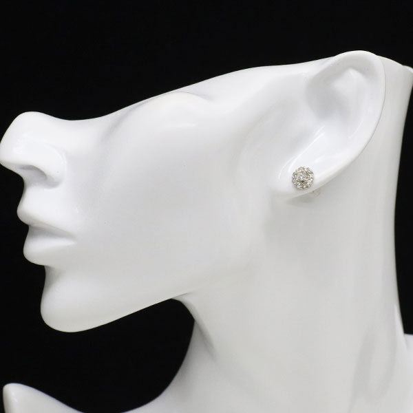 Pt900 プリンセスカット ダイヤモンド ピアス 0.35ct D0.54ct