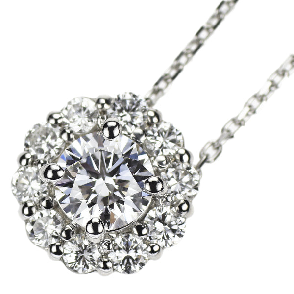 新品 Pt950/ Pt850 最高級 ダイヤモンド ペンダントネックレス 0.315ct D IF 3EXHC D0.23ct 【エスコレ】