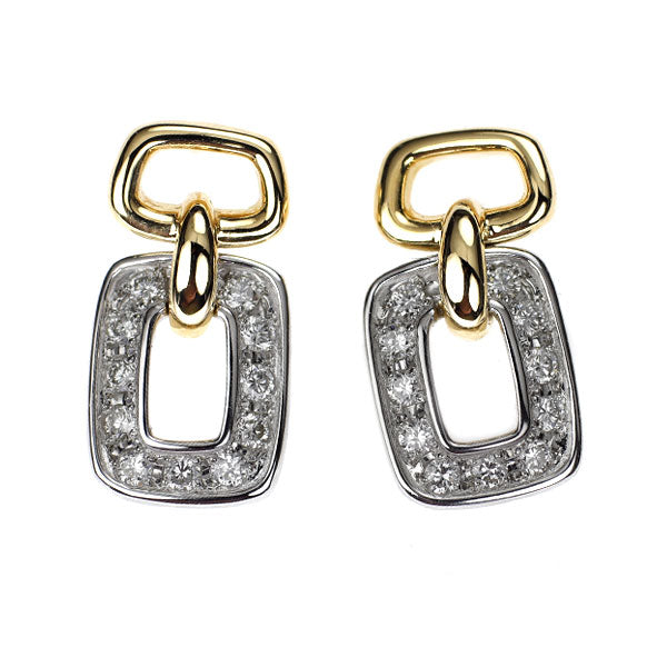 ベリテ K18YG/Pt900 ダイヤモンド ピアス 0.20ct